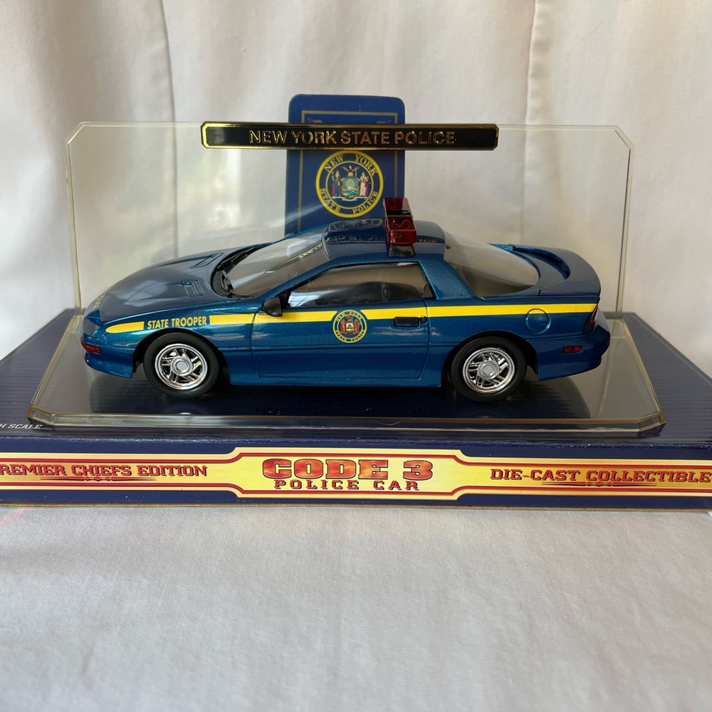 New York State Police Chief Die-Cast Code 3 Camaro Police Car